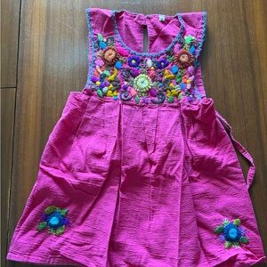 Embroidered cotton dress